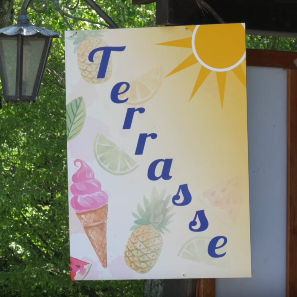 terrasse lac de bret